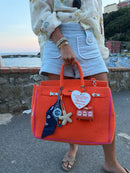 ORANGE TOWEL TOTE