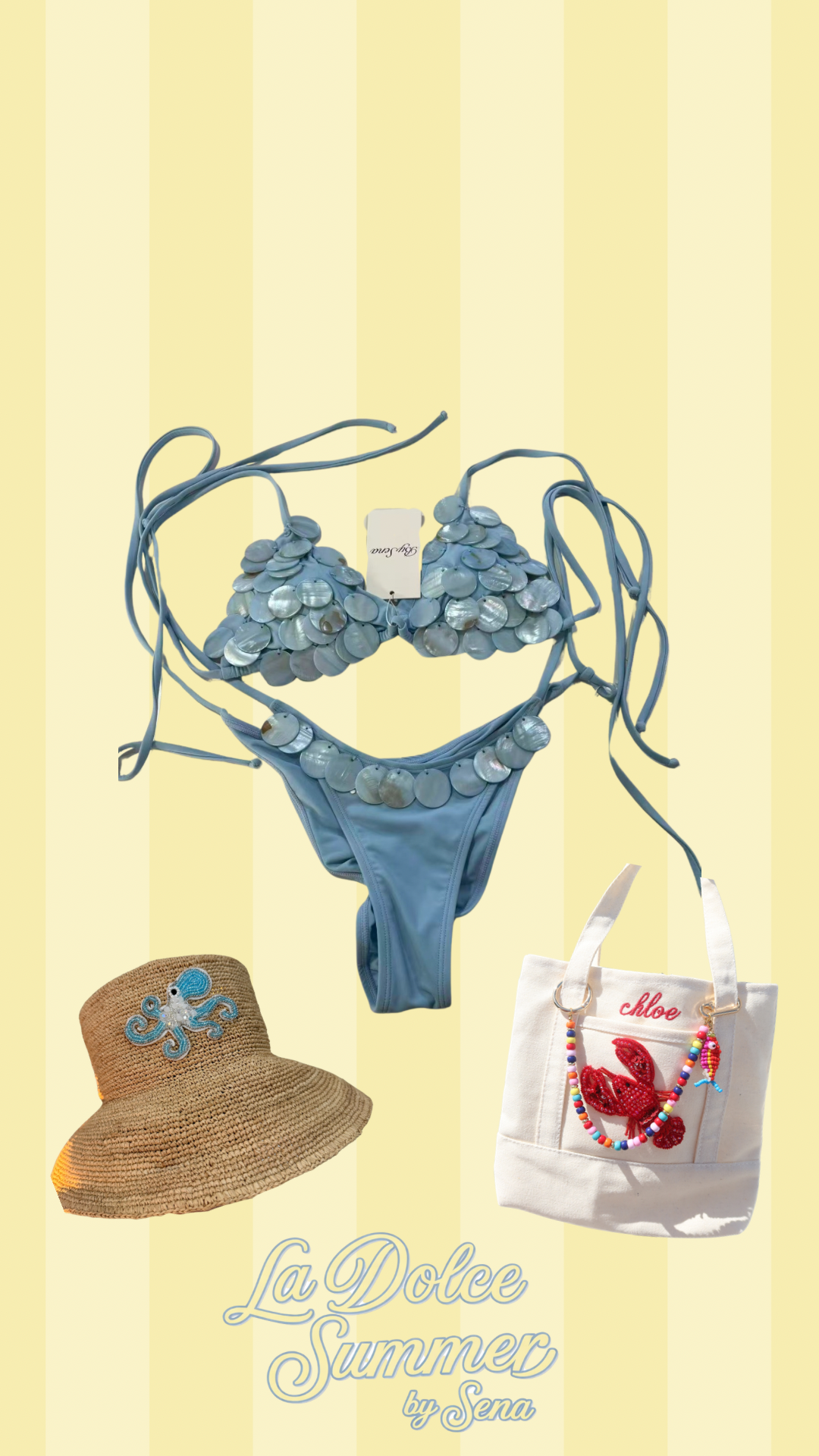 Baby Blue Shell Set